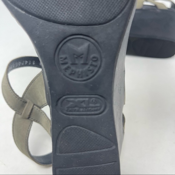 Mephisto Leather Wedge Tan Sandals Womens Size 40/ 10 - Picture 13 of 13